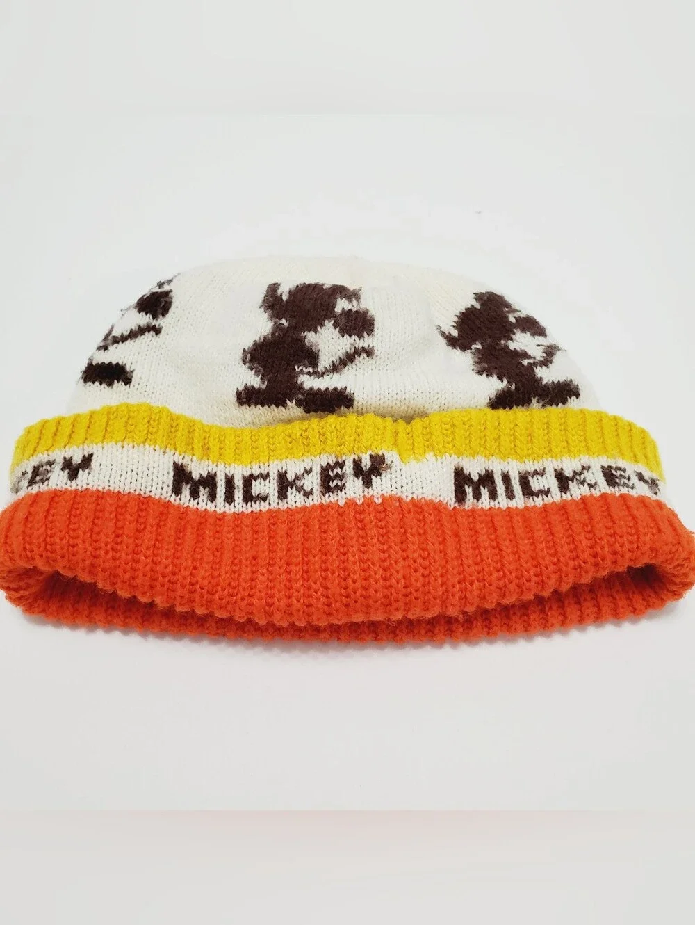 Mickey Mouse Child's Winter Beanie Hat Multicolor Walt Disney Productions OS